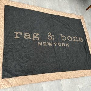 rag & bone NWOT Logo Wool Puffer Blanket